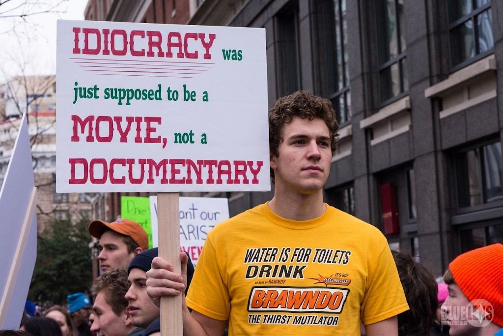 Idiocracy — the 2006 film by Mike Judge